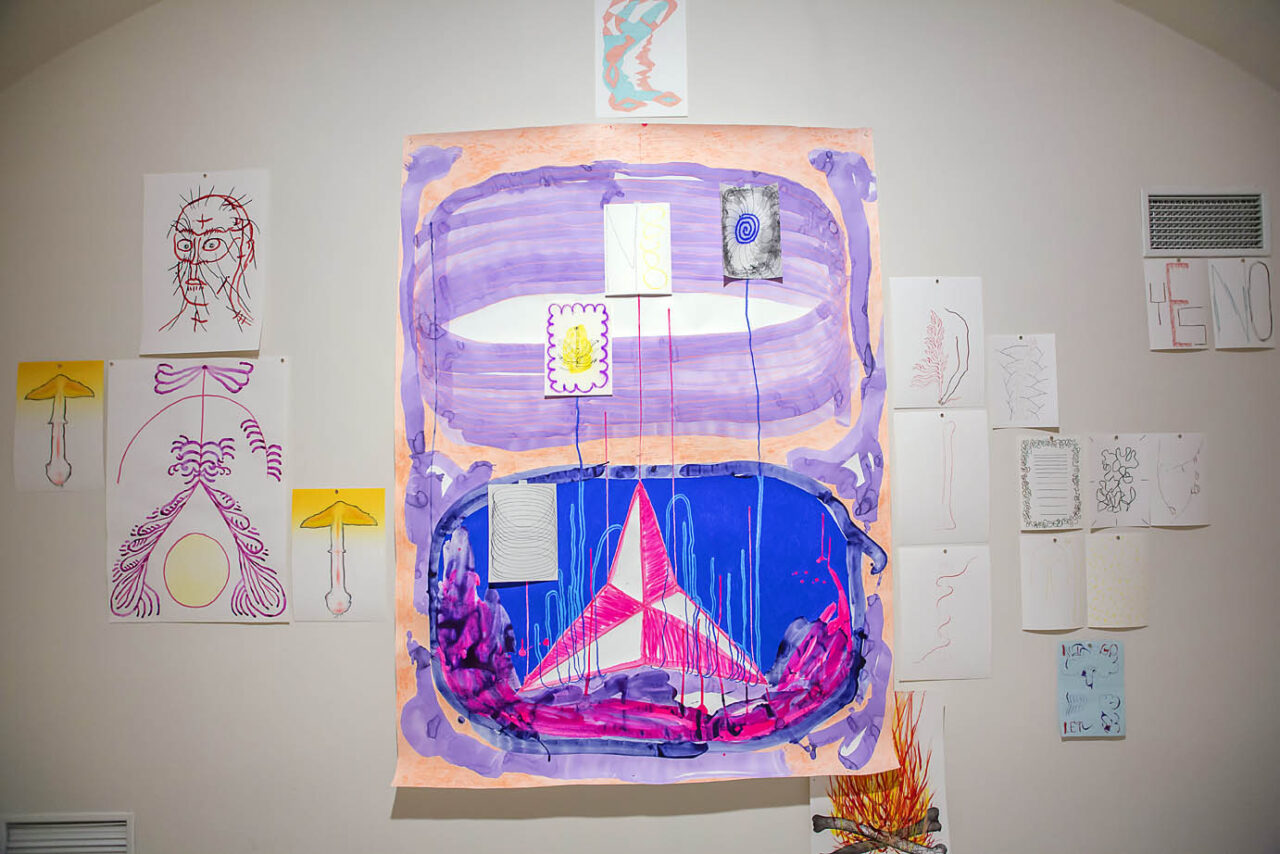 Being present in the here and now. Thinking through drawing