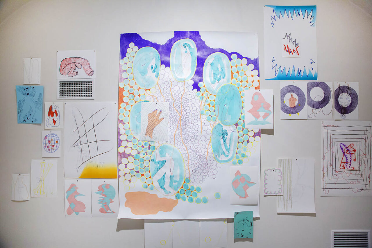 Being present in the here and now. Thinking through drawing